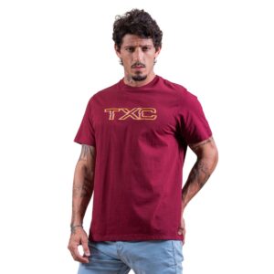 CAMISETA MASCULINA BORDÔ TXC