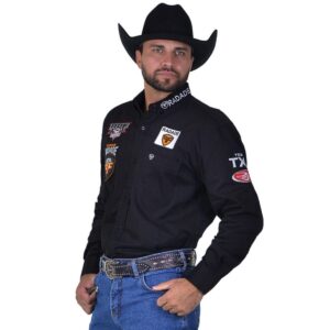 CAMISA RADADE PRETA MASCULINA