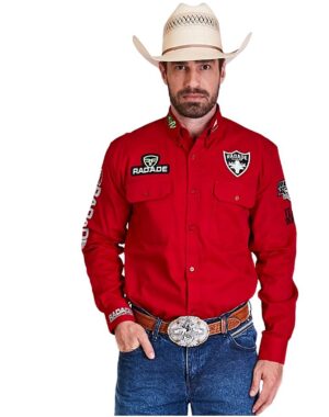 CAMISA RADADE MASCULINA VERMELHA