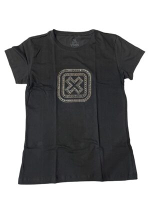 CAMISETA TXC SLIM PRETA CUSTOM STRASS 50980