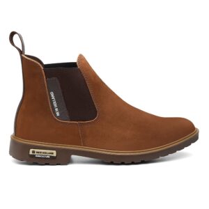 BOTINA NEW HOLLAND CHELSEA MARROM SOCIAL COURO