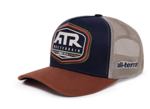 Boné ATR All Terrain Truck Azul Marinho com Bege e Laranja ATR140