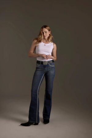 CALÇA FEMININA SELFF WESTERM CBT05 BOOT CUT STONE ROCK