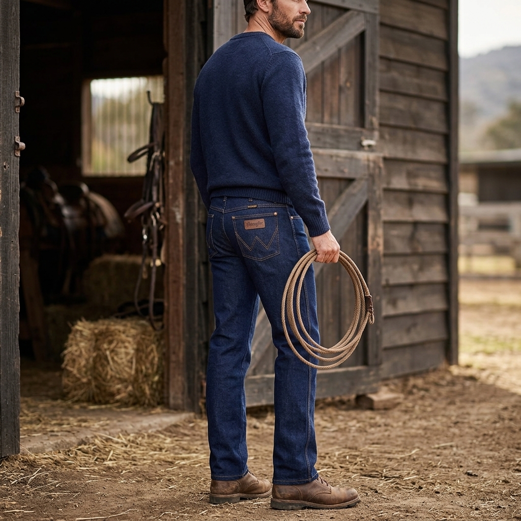 Calça Jeans Wrangler WM1318 Masculina Amaciada 100% Algodão - Imagem 6