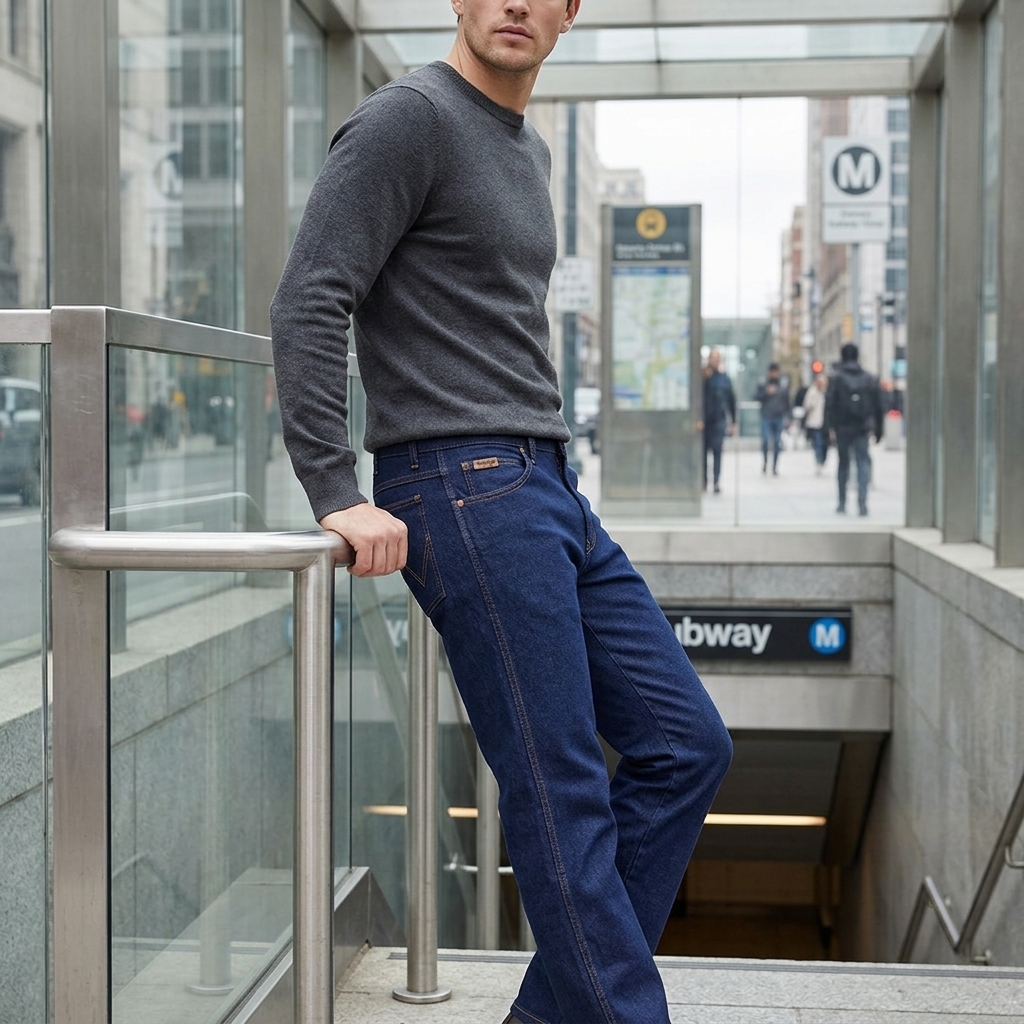 Calça Jeans Wrangler WM1318 Masculina Amaciada 100% Algodão - Imagem 9